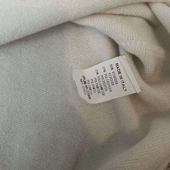 Apparis Eva Knit Crewneck Sweater White One Size Long Sleeve - Picture 7 of 7